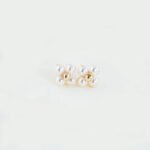 Pearl Four Leaf Clover Earrings